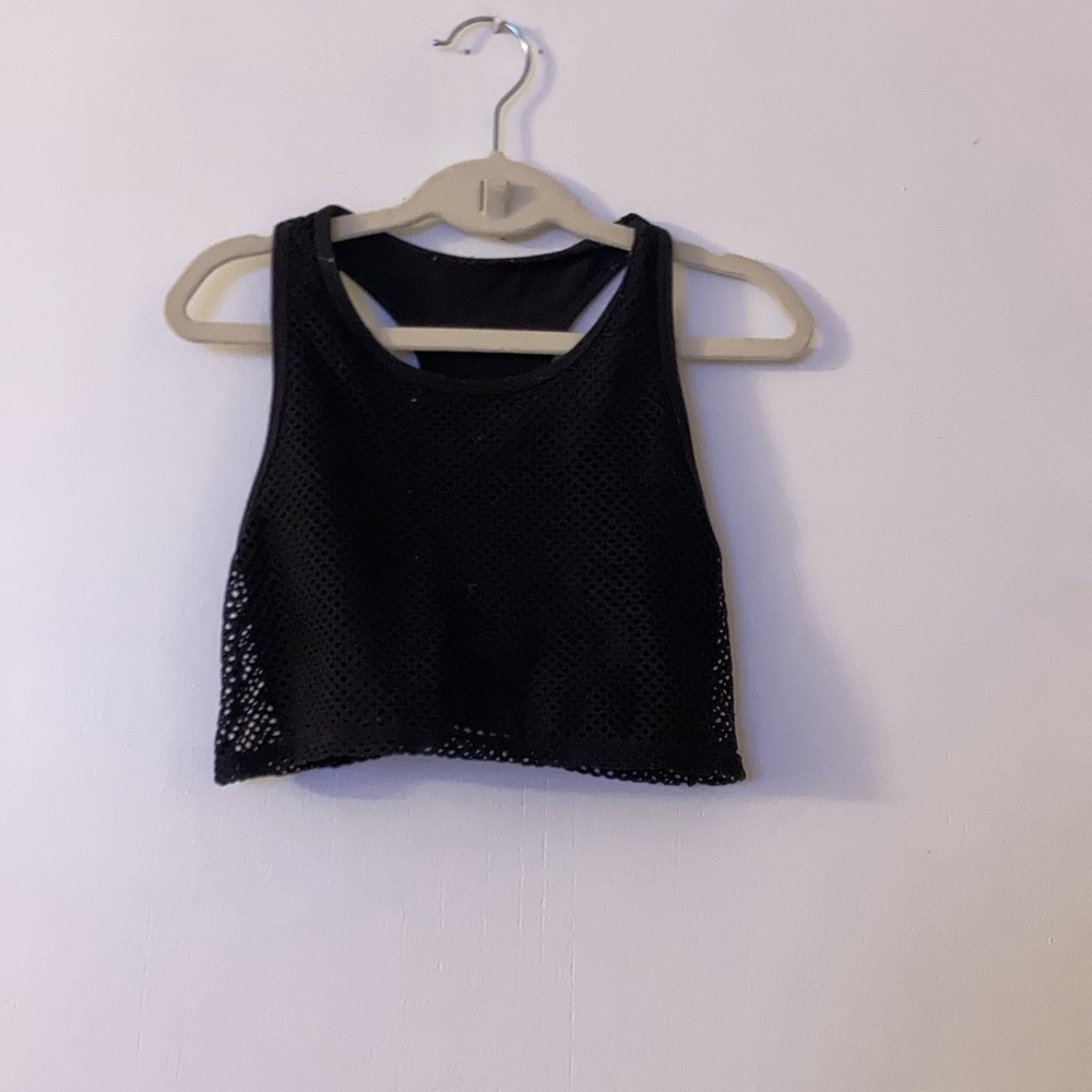 black kids sports bra